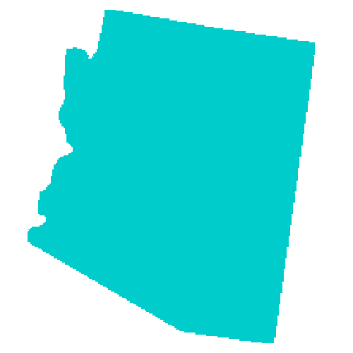 Map of Arizona highlighting healthcare