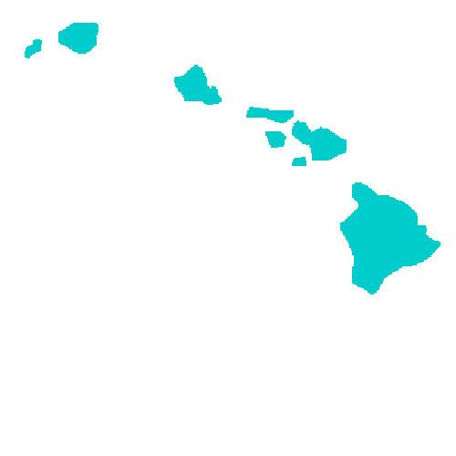 Map of Hawaii highlighting healthcare